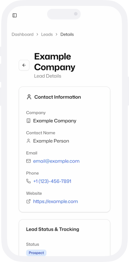 Turn audits into clients mobile interface for SEO audit management